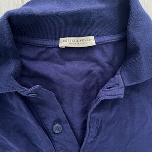 Bottega Veneta Men's Deep Blue Polo Shirt
